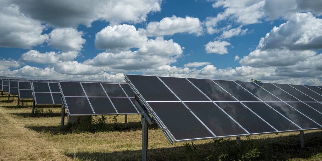 field of solar panels - Flares Solar